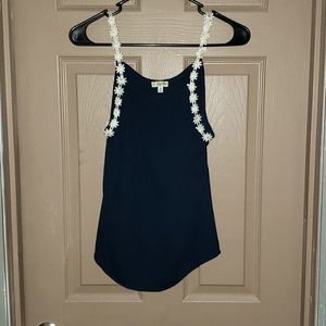Beautiful Lily White Daisy Chain strap top